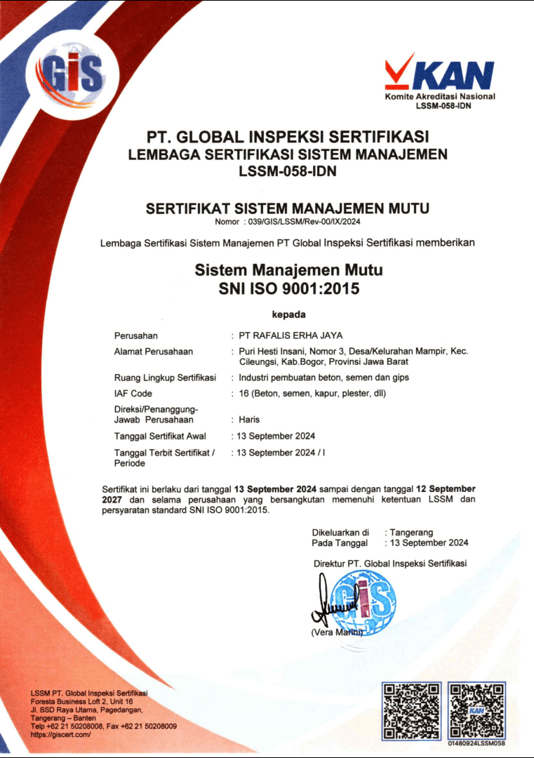 Certificate Sistem Manajemen Mutu